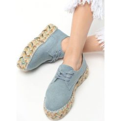 Jasnoniebieskie Espadryle Quick Kiss. Espadryle marki Kazar. Za 39.99 zł.