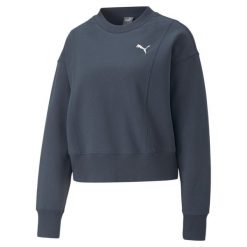 Bluza Sportowa Damska Puma Her Tr. Czarne bluzy bez kaptura Puma, s, bez wzorów, bez kaptura, na fitness i siłownię. Za 168.99 zł.