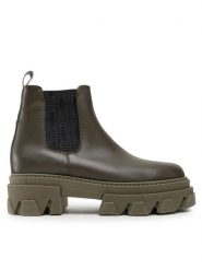 Rage Age Sztyblety RA-17-04-000220 Zielony. Zielone botki Rage Age, bez wzorów, ze skóry, bez obcasa, na płaskiej podeszwie, bez zapięcia. Za 319.99 zł.