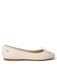 LAUREN RALPH LAUREN Baleriny 802940728006 Écru. Baleriny Lauren Ralph Lauren, bez wzorów, ze skóry, bez obcasa, bez zapięcia. Za 549.99 zł.