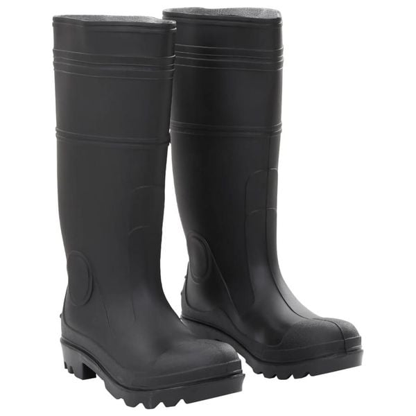 VidaXL Kalosze PVC rozmiar 39 czarne. Czarne kalosze vidaXL, bez wzorów, z materiału, bez zapięcia. Za 131.35 zł.