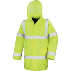 Parka Result High Viz Motorway. Żółte płaszcze RESULT, xl, bez wzorów, z polaru, bez kaptura. Za 249.00 zł.