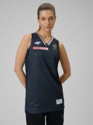 4F Koszulka meczowa replika wyjazdowa z sezonu 2025/26 damska 4F x Zagłębie Sosnowiec - czarna S. Czarne t-shirty sportowe 4f, m, bez wzorów, z dzianiny, bez ramiączek. W wyprzedaży za 119.99 zł.