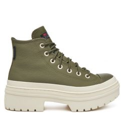 Trampki Converse. Zielone trampki Converse, bez wzorów, retro, bez zapięcia. Za 339.99 zł.