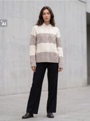 Sweter z domieszką wełny i alpaki - Inny. Swetry Sinsay, l, bez wzorów, z wełny, bez ramiączek. Za 59.99 zł.
