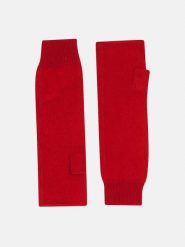 Just Cashmere Kaszmirowe mankiety "Zoe" w kolorze czerwonym rozmiar: onesize. Czerwone rękawiczki Just Cashmere, bez wzorów, z kaszmiru. Za 108.99 zł.