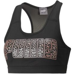 Stanik sportowy damski Puma Mid Impact 4Keeps Puma czarny. Czarne biustonosze sportowe Puma, bez wzorów, na fitness i siłownię. Za 72.99 zł.