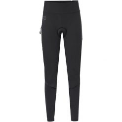 Legginsy damskie VAUDE Kuro Warm Hybrid. Czarne legginsy Vaude, bez wzorów, z elastanu, biznesowe. Za 747.10 zł.
