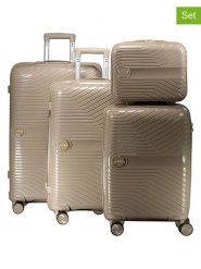 Geographical Norway 4-częściowy zestaw "Sarovel" w kolorze beżowym rozmiar: onesize. Brązowe walizki Geographical Norway. Za 448.99 zł.