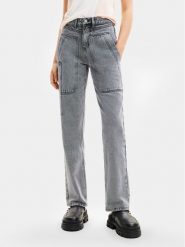 Desigual Jeansy Mackenzie 24SWDD56 Szary Straight Fit. Szare jeansy Desigual, bez wzorów, z bawełny. Za 489.99 zł.