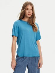 United Colors Of Benetton T-Shirt 3Z12D101X Niebieski Slim Fit. Niebieskie t-shirty United Colors Of Benetton, xs, bez wzorów, z wiskozy, bez kołnierzyka, bez ramiączek. Za 89.99 zł.