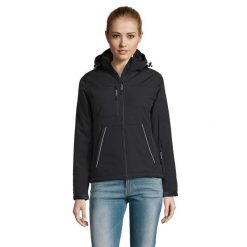 Kurtka Damska Rock Padded Soft Shell. Brązowe kurtki SOL'S, xl, bez wzorów, rockowe, bez kaptura. Za 587.99 zł.