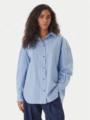 BOSS Koszula C_Bostatta 50559241 Niebieski Oversize. Niebieskie koszule Boss, bez wzorów, z bawełny, bez kołnierzyka, bez ramiączek. Za 679.99 zł.