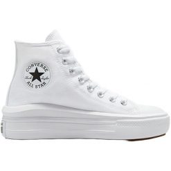 Trampki Converse Chuck Taylor All Star Move Hi, Dla obu płci. Białe trampki Converse, bez wzorów, retro, bez zapięcia. Za 590.00 zł.