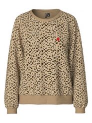 Pieces Bluza w kolorze jasnobrązowym rozmiar: M. Brązowe bluzy Pieces, m, bez wzorów, bez ramiączek, bez kaptura. Za 101.23 zł.