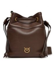 PINKO Torebka Secchiello Mini Al 25-26 104303 A0QO Brązowy. Brązowe torebki klasyczne Pinko, bez wzorów, ze skóry, bez dodatków. Za 1,649.00 zł.