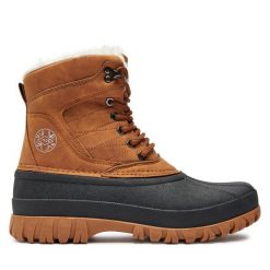 Śniegowce Lee Cooper. Brązowe śniegowce Lee Cooper, bez wzorów, bez zapięcia. Za 199.99 zł.