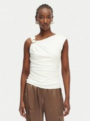 Marciano Guess Top G6GP02 K3068 Kremowy Slim Fit. Białe topy Marciano Guess, xl, z aplikacjami, z wiskozy, bez kołnierzyka, bez ramiączek. Za 519.99 zł.