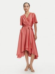 Swing Sukienka koktajlowa 5AJ04000 Pomarańczowy Regular Fit. Brązowe sukienki Swing, bez wzorów, z syntetyku, wizytowe, bez kołnierzyka, bez ramiączek. Za 579.99 zł.