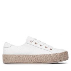 Espadryle Jenny Fairy. Białe espadryle Jenny Fairy, bez wzorów, bez obcasa. Za 99.99 zł.