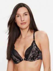 Hunkemöller Biustonosz push-up Antonia 204542 Czarny. Czarne biustonosze Hunkemöller, bez wzorów, z syntetyku. Za 119.99 zł.