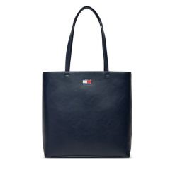 Torebka Tommy Jeans. Niebieskie torebki klasyczne Tommy Jeans, bez wzorów, z jeansu, klasyczne, bez dodatków. Za 229.99 zł.