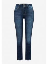 More & More Dżinsy - Slim fit - w kolorze granatowym rozmiar: 42. Niebieskie jeansy More & More, z aplikacjami, klasyczne, z podwyższonym stanem. Za 166.88 zł.