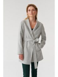 TATUUM Płaszcz przejściowy w kolorze szarym rozmiar: 34. Szare płaszcze Tatuum, bez wzorów, z wełny, bez kaptura. Za 389.45 zł.