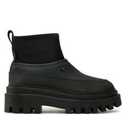 Kalosze Calvin Klein Jeans. Czarne kalosze Calvin Klein Jeans, bez wzorów, z jeansu, bez zapięcia. Za 359.99 zł.