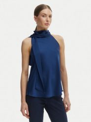 Rinascimento Bluzka CFC0127770003 Niebieski Regular Fit. Niebieskie bluzki Rinascimento, xl, bez wzorów, z syntetyku, bez kołnierzyka, bez ramiączek. Za 279.99 zł.