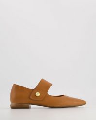 SKÓRZANE BALERINY E243 COCONUT. Baleriny Venezia, bez wzorów, ze skóry, bez obcasa, bez zapięcia. Za 199.00 zł.