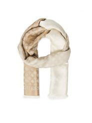 Guess Szal AW5337 VIS03 Beżowy. Brązowe szaliki i kominy Guess, z aplikacjami, z materiału. Za 269.99 zł.
