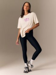 4F Legginsy z prążkowanej dzianiny damskie - czarne S. Czarne legginsy 4f, bez wzorów, z dzianiny. Za 99.99 zł.