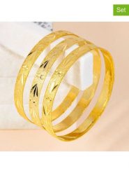 LA CHIQUITA Pozłacane bransoletki (3 szt.) "Sohadi" rozmiar: onesize. Żółte bransoletki LA CHIQUITA, pozłacane. Za 95.69 zł.