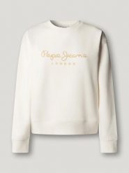 Pepe Jeans Bluza "Maty" w kolorze białym rozmiar: S. Białe bluzy Pepe Jeans, s, bez wzorów, z jeansu, bez kaptura. Za 157.35 zł.