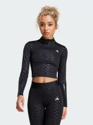 Adidas Koszulka sportowa "Performance z linii Hyperglam" w kolorze czarnym rozmiar: M. Czarne t-shirty sportowe adidas, m, bez wzorów, z materiału, bez ramiączek, outdoorowe. Za 113.95 zł.