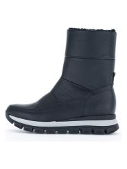 Gabor Skórzane botki w kolorze czarnym rozmiar: 41. Czarne botki Gabor, bez wzorów, bez obcasa, na platformie, bez zapięcia. Za 148.61 zł.