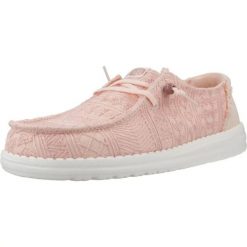 HEYDUDE Damskie Mokasyny Wendy Crochet Lace. Czerwone mokasyny Hey dude, bez wzorów, z materiału. Za 289.00 zł.