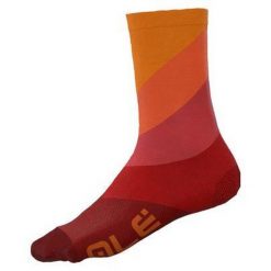 Skarpetki rowerowe Alé Cycling Diagonal Digitopress. Czerwone skarpetki ALÉ CYCLING, bez wzorów. Za 107.45 zł.