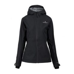 Kurtka softshell damska Vara SS1. Czarne kurtki przejściowe sportowe Bergson, bez wzorów, z softshellu, bez kaptura, trekkingowe. Za 499.00 zł.