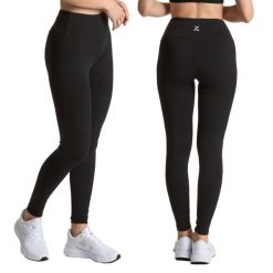 Legginsy damskie XTREXO Trexi Leggings. Czarne legginsy XTREXO, bez wzorów, sportowe. Za 53.99 zł.