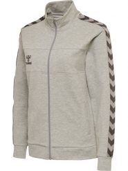 Bluza damska Hummel zip Lmove Classic. Szare bluzy Hummel, xl, bez wzorów, z bawełny, klasyczne, bez ramiączek, bez kaptura. Za 205.15 zł.
