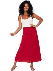 Aller Simplement Spódnica w kolorze czerwonym rozmiar: 40. Czerwone spódnice Aller Simplement, na co dzień, bez wzorów, maxi, proste. Za 69.99 zł.