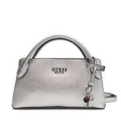 Torebka Guess. Szare torebki klasyczne Guess, z aplikacjami, klasyczne, bez dodatków. Za 349.99 zł.