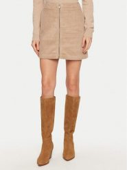 Pepe Jeans Spódnica mini Cassie PL901154 Écru Regular Fit. Spódnice Pepe Jeans, xs, bez wzorów, z bawełny, mini. Za 119.99 zł.