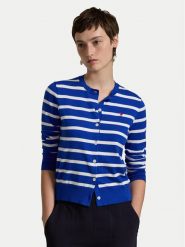 Polo Ralph Lauren Kardigan 211891885006 Niebieski Relaxed Fit. Niebieskie swetry Polo Ralph Lauren, s, bez wzorów, z bawełny, bez ramiączek. Za 439.99 zł.