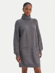 Liu Jo Sukienka dzianinowa MF5063 MS009 Szary Regular Fit. Szare sukienki Liu Jo, xl, bez wzorów, z dzianiny, bez kołnierzyka, bez ramiączek. Za 769.99 zł.