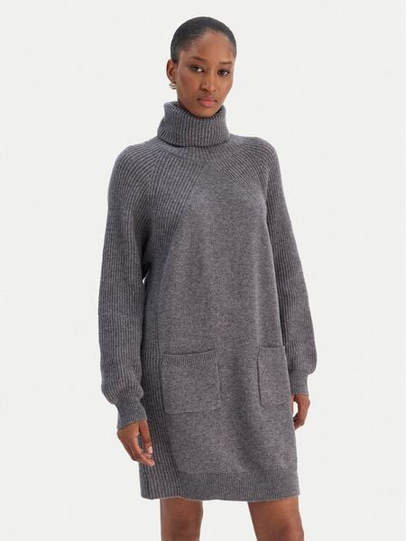 Liu Jo Sukienka dzianinowa MF5063 MS009 Szary Regular Fit. Szare sukienki Liu Jo, xl, bez wzorów, z dzianiny, bez kołnierzyka, bez ramiączek. Za 769.99 zł.