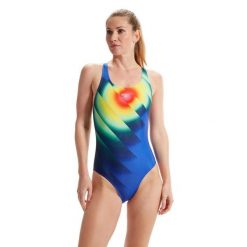 Strój Kąpielowy Speedo Digital Powerback – Niebieski/Zielony – Rozmiar 28. Niebieskie stroje jednoczęściowe Speedo, bez wzorów, sportowe. Za 1,357.38 zł.