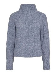 Pieces Sweter w kolorze niebieskim rozmiar: S. Niebieskie swetry Pieces, s, bez wzorów, ze splotem, bez ramiączek. Za 79.77 zł.